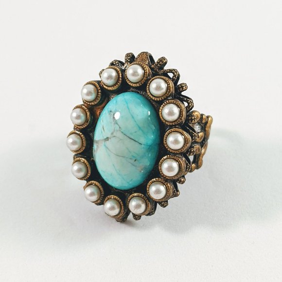 Ollipop Jewelry - Ollipop Victorian Style Oval Statement Ring